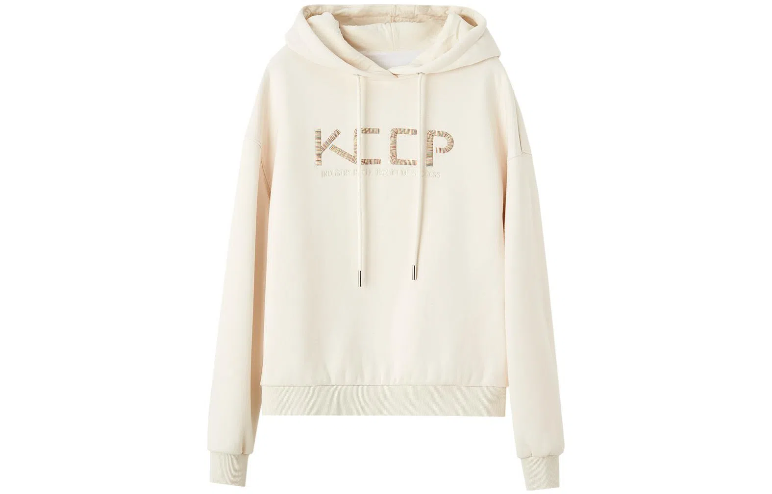 【dme】 字母印花连帽休闲长袖卫衣 女款 米白