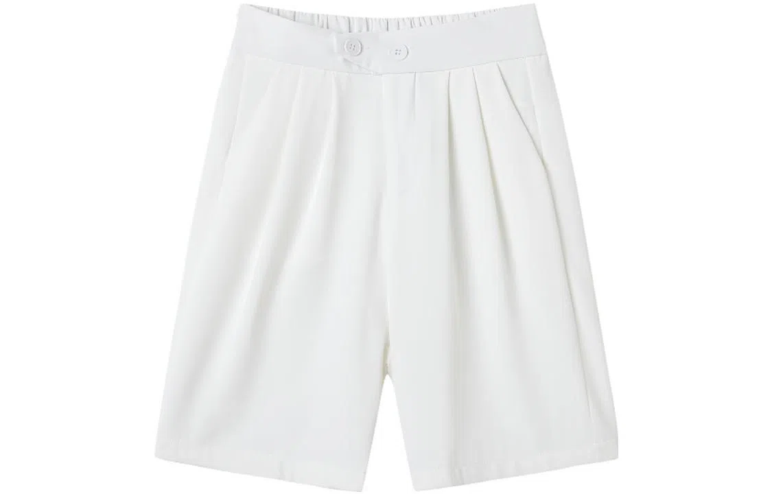 【dme】高腰纯色五分休闲短裤 女款