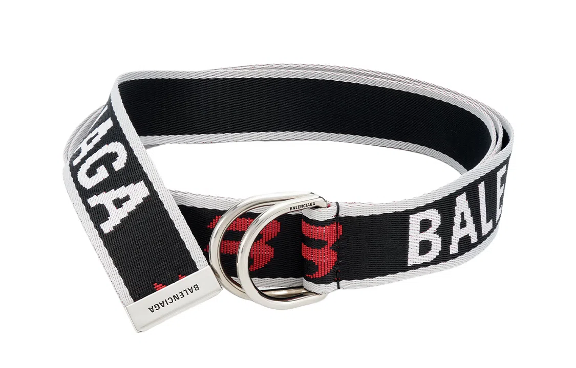 Balenciaga Nylon Belt Black