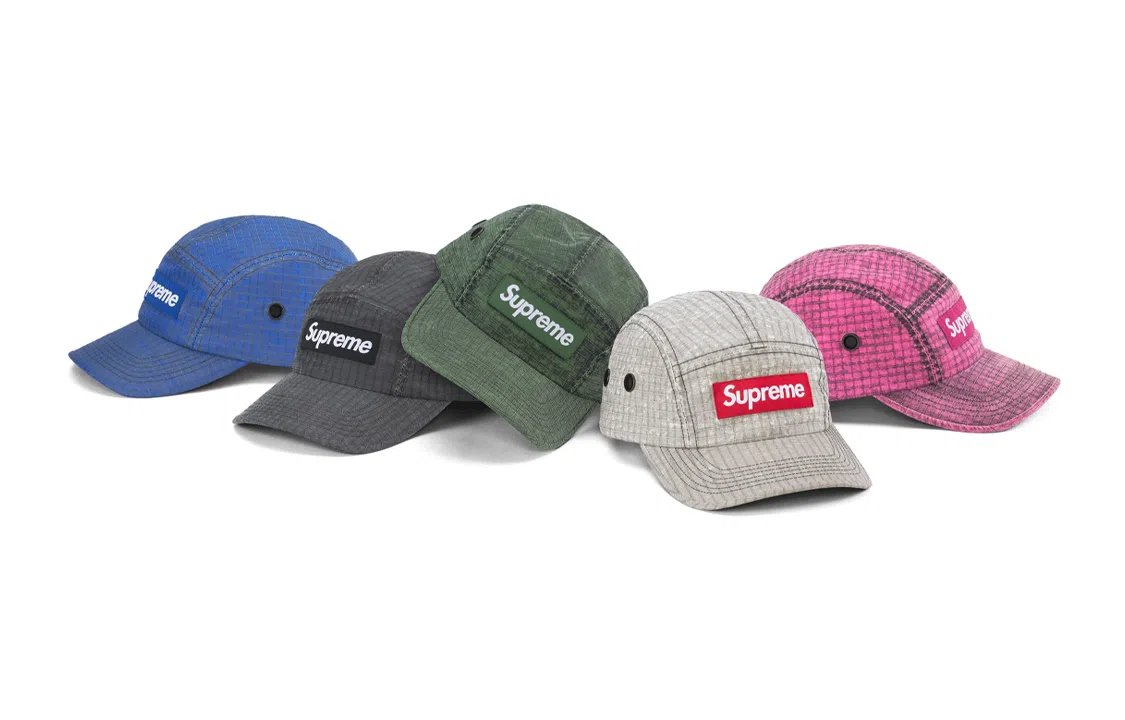 Supreme FW23 WEEK 1 DISTRESSED RIPSTOP CAMP CAP