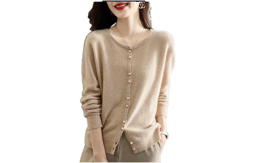 【dme】 圆领休闲简约长袖针织衫 女款