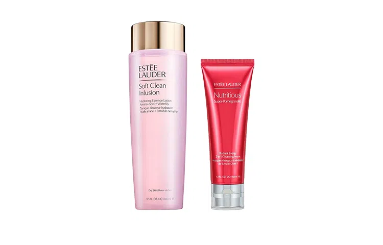 雅诗兰黛 鲜活亮采红石榴二合一护肤套装 保湿