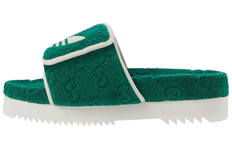 adidas x Gucci GG Slides Green