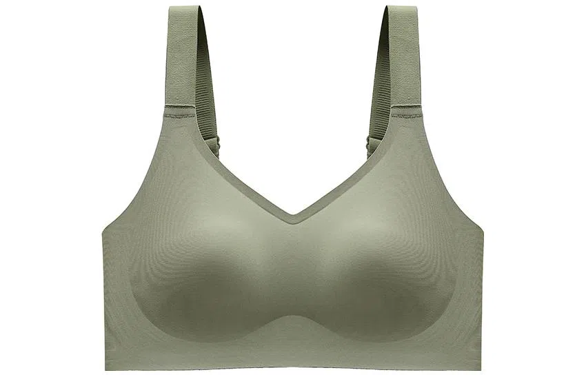 浪莎 防滑防下垂运动文胸 绿色