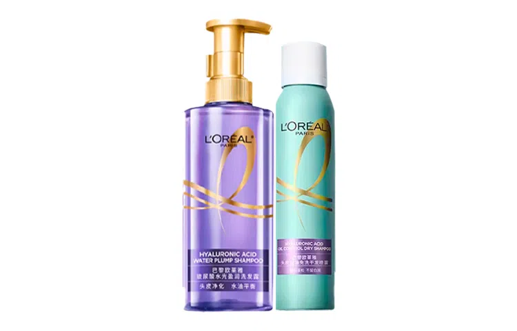 欧莱雅 洗发露干发喷雾套组 清爽柔顺蓬松