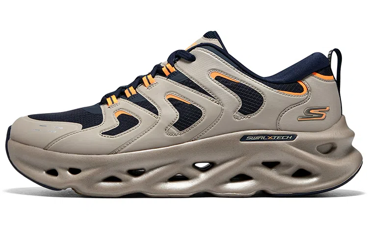 Skechers GO RUN SWIRL TECH Gray Navy