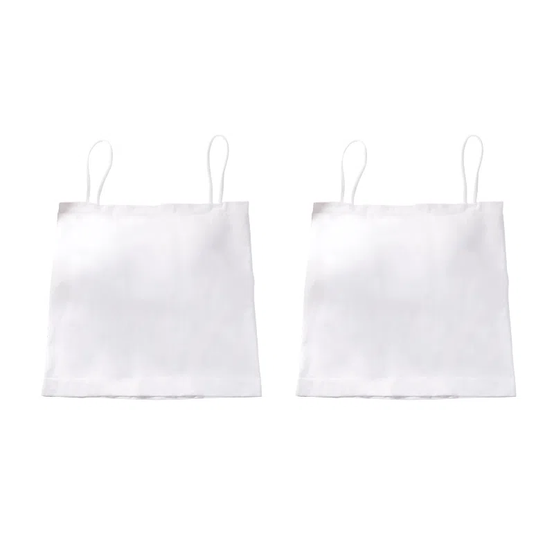 浪莎 一字肩纯色薄款防走光内搭带胸垫裹胸舒适无钢圈上托侧收防下垂美背吊带背心一体无痕文胸 女款