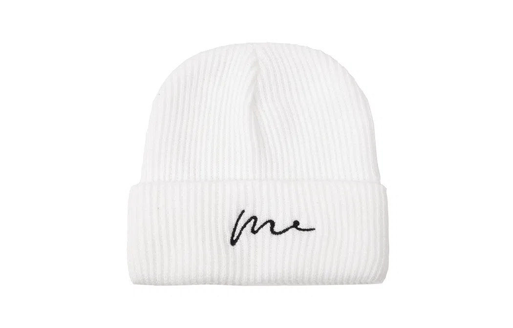 白卷 简约线条护耳 聚酯纤维 绒线帽 男女同款情侣款