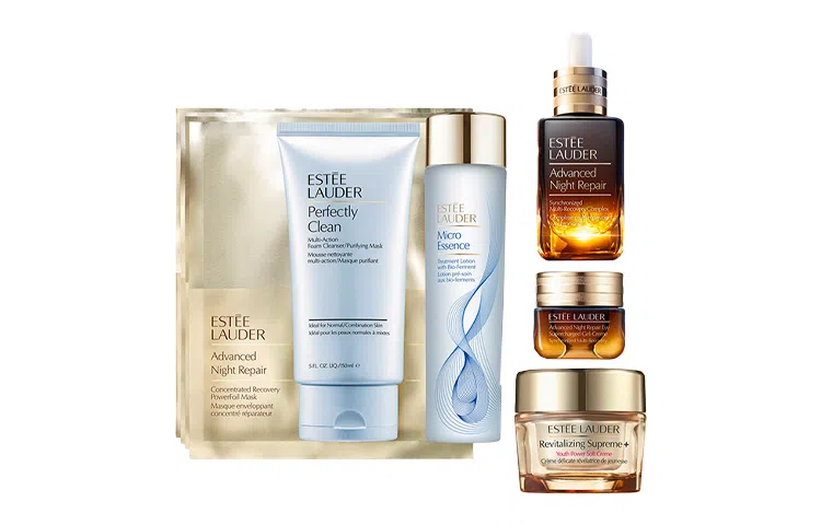 雅诗兰黛 夜间密集修护肌活护肤套装 保湿滋润