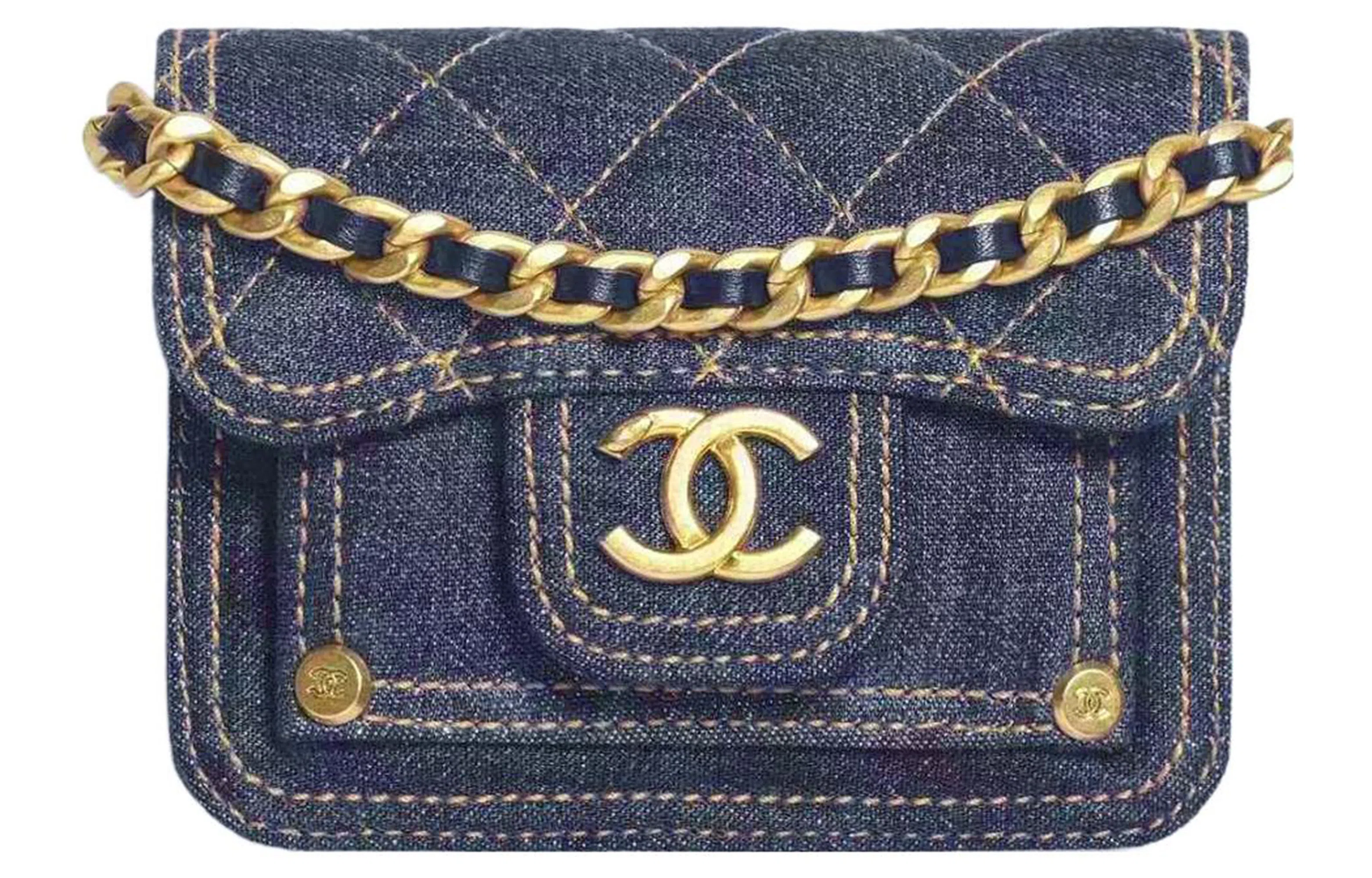 CHANEL Double You Denim Mini Bag