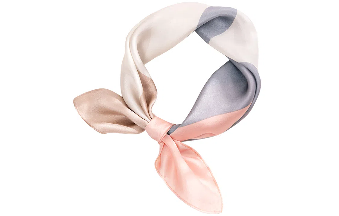 优幽兰 百搭时尚设计感拼色搭配衬衫高级感薄款细窄多功能装饰实用减龄气质穿搭礼盒装 丝巾小方巾 女款