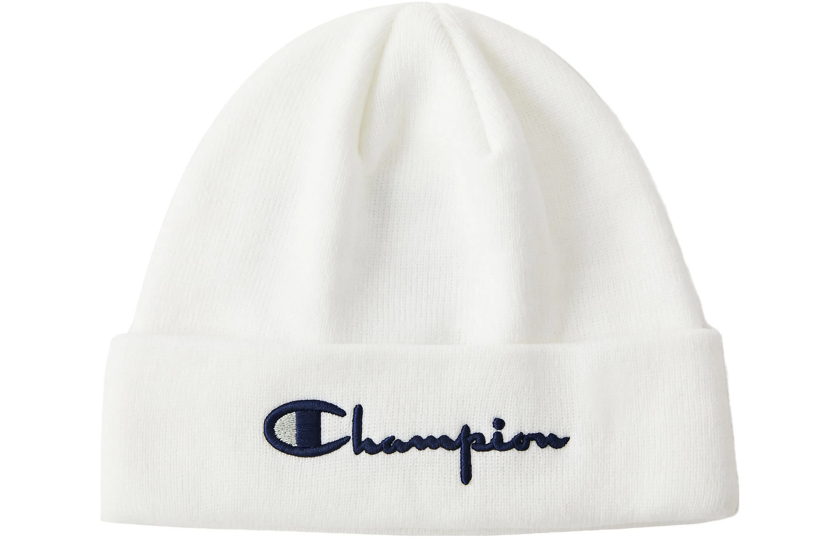 Champion Embroidered Script Logo Beanie Red