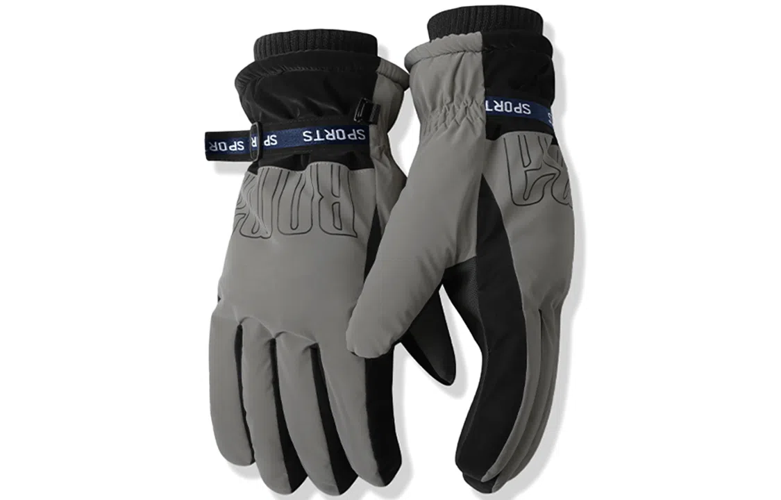 优幽兰 秋冬季潮流加绒加厚防冻防风防寒骑车出行小众保暖实用百搭时髦休闲旅游护手 滑雪 钓鱼手套 男女同款情侣款