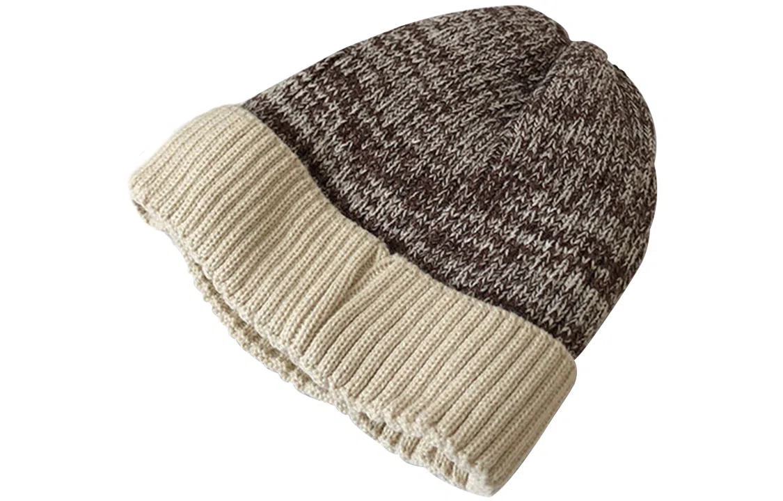 优幽兰 韩版显脸小堆堆帽百搭休闲时尚毛线 棉涤 绒线帽 男女同款情侣款