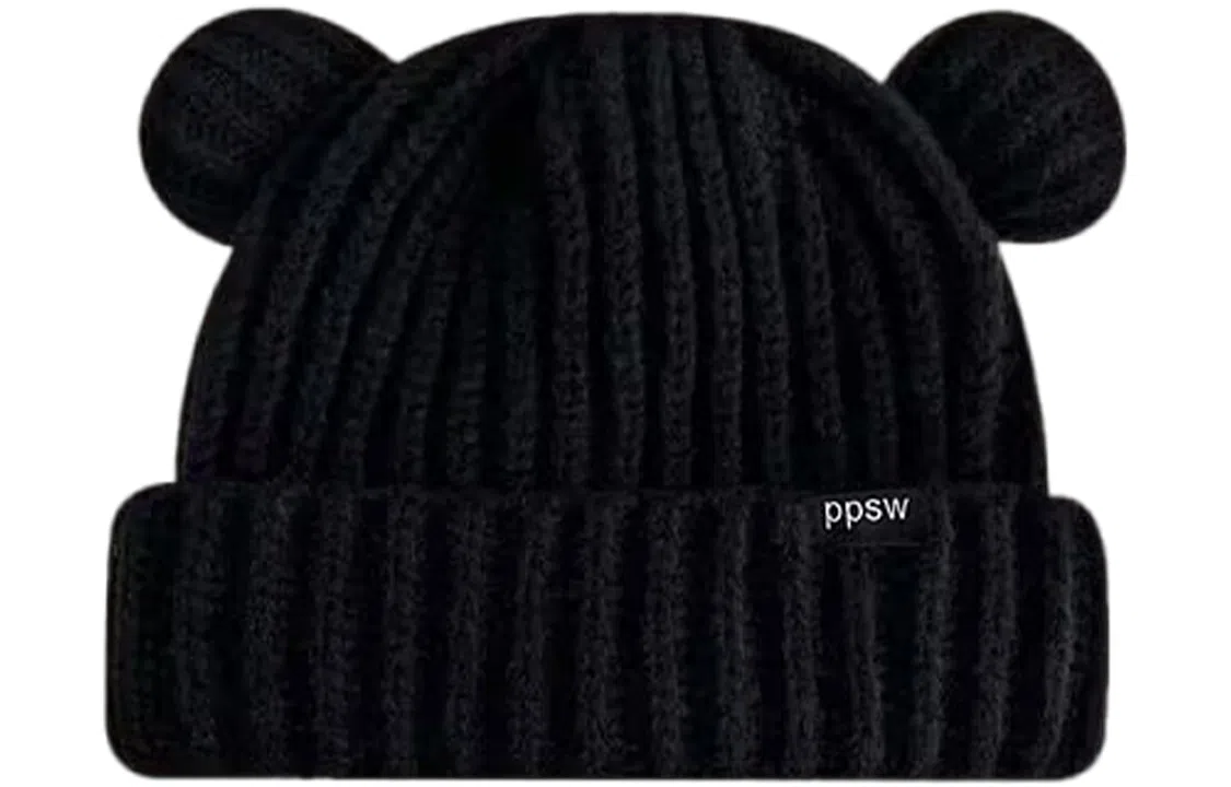 优幽兰 秋冬 潮 包头 韩版显脸小纯色 加厚针织防风防寒保暖 高级感韩系可爱穿搭 绒线帽 女款