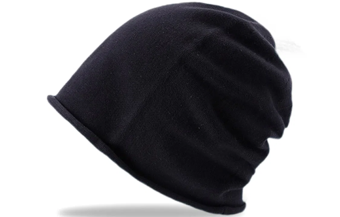 优幽兰 堆堆帽针织加厚大头围包头 防风防寒保暖护耳冷帽女高级感小众学生穿搭 棉 绒线帽 男女同款情侣款