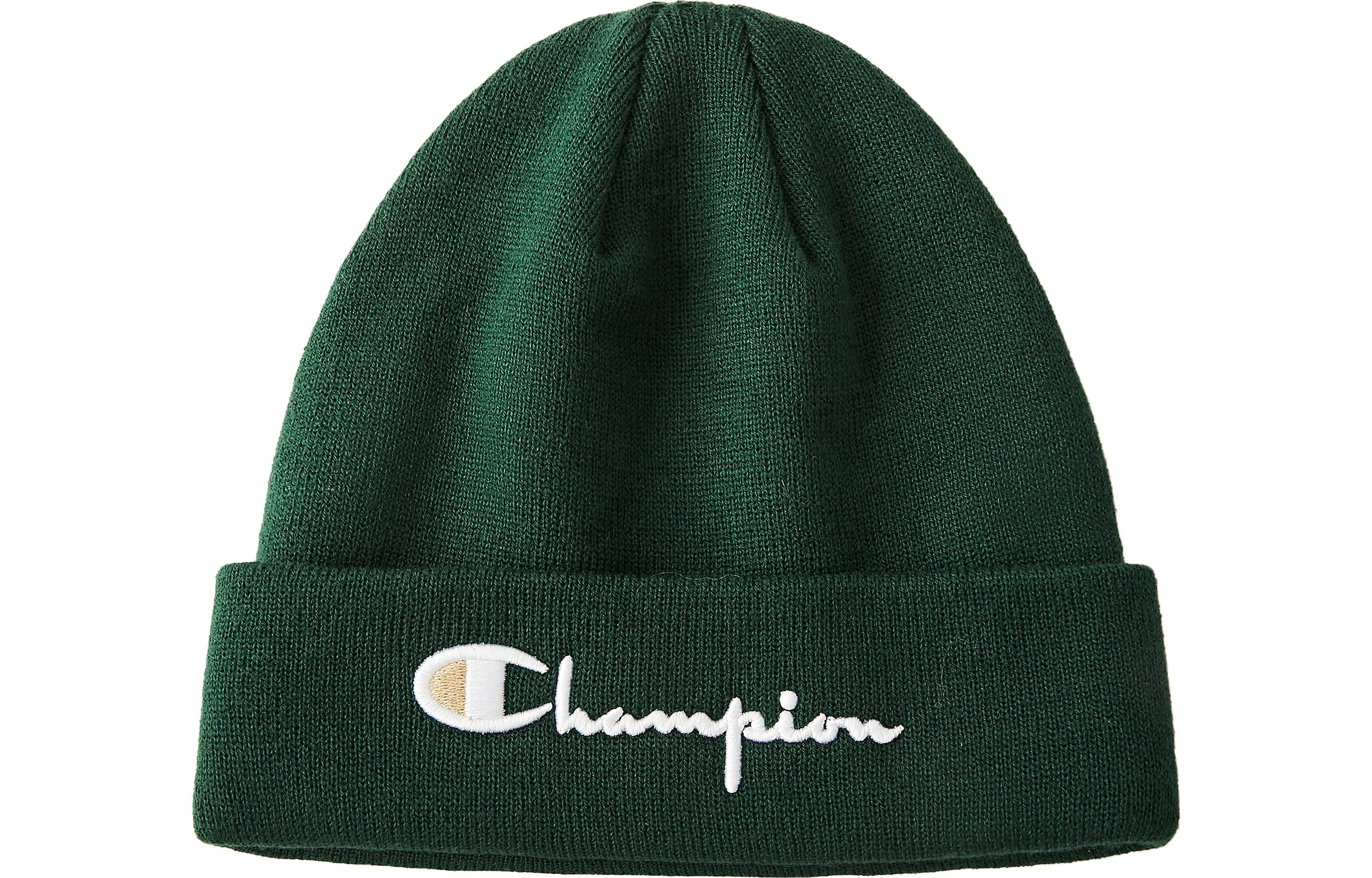 Champion Embroidered Script Logo Beanie Red