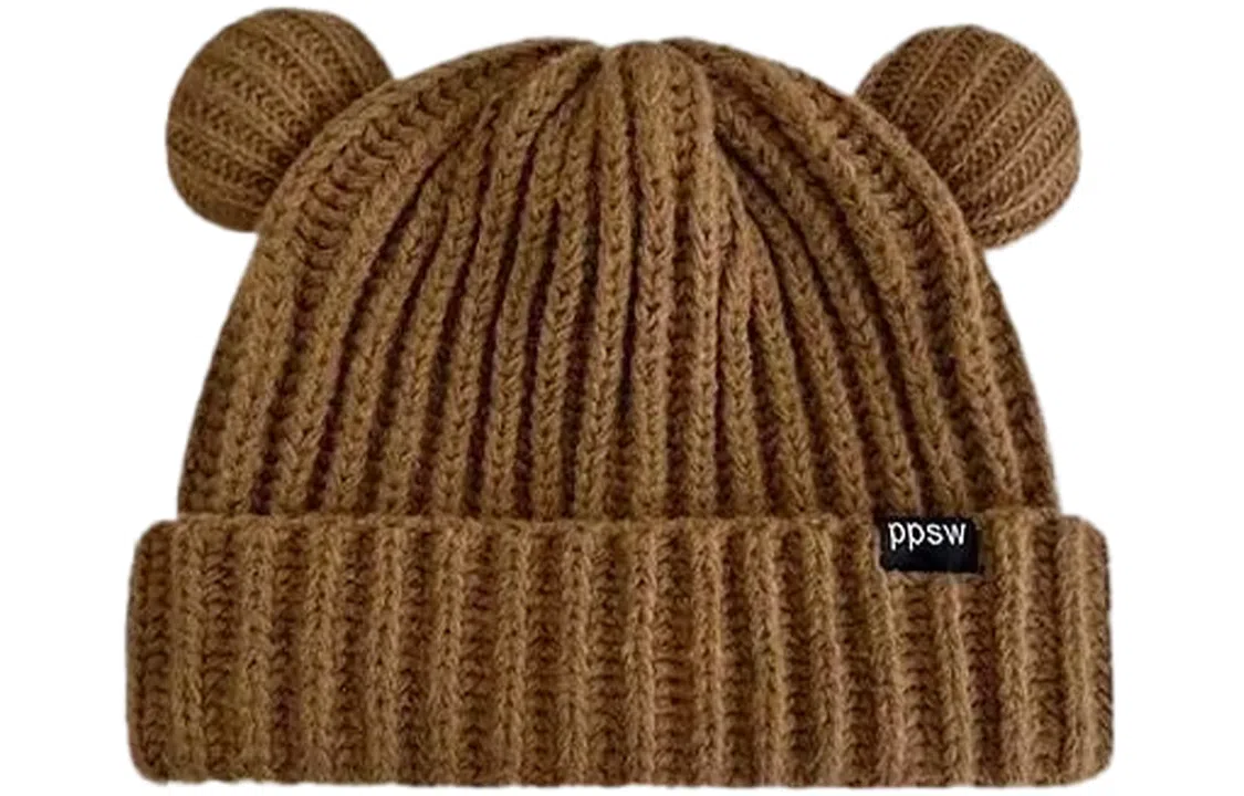 优幽兰 秋冬 潮 包头 韩版显脸小纯色 加厚针织防风防寒保暖 高级感韩系可爱穿搭 绒线帽 女款