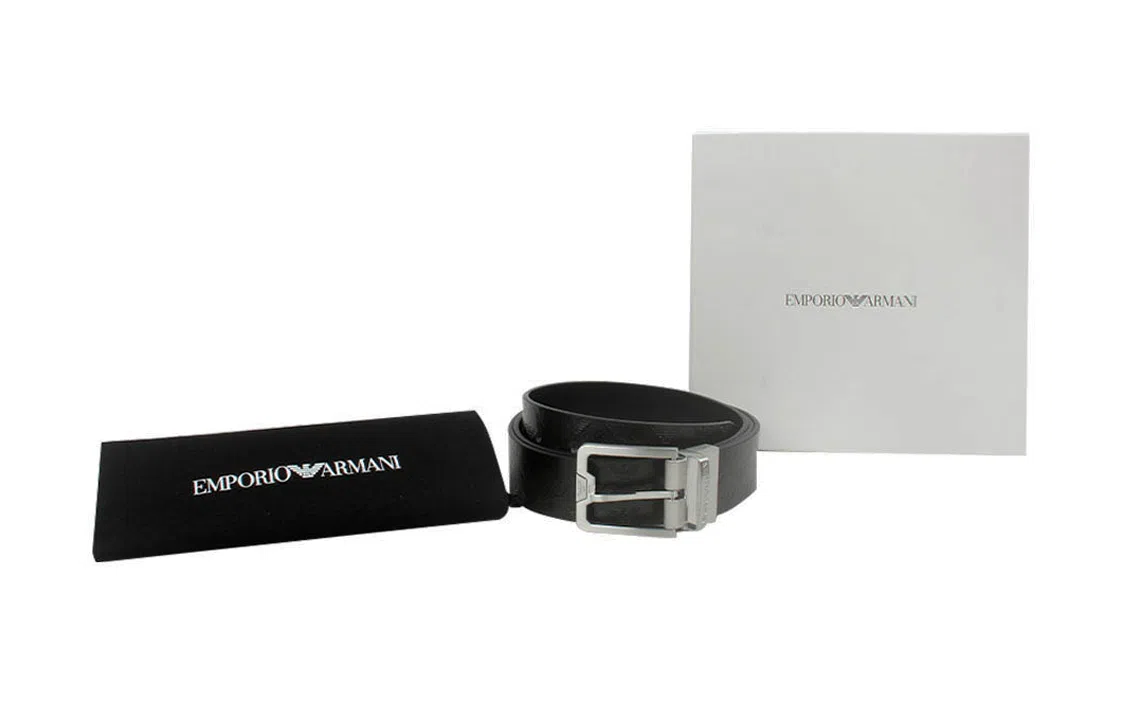 Emporio Armani Logo Print Belt