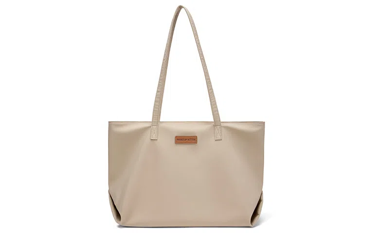 MAKEUP KITTEN Tote Bag Khaki