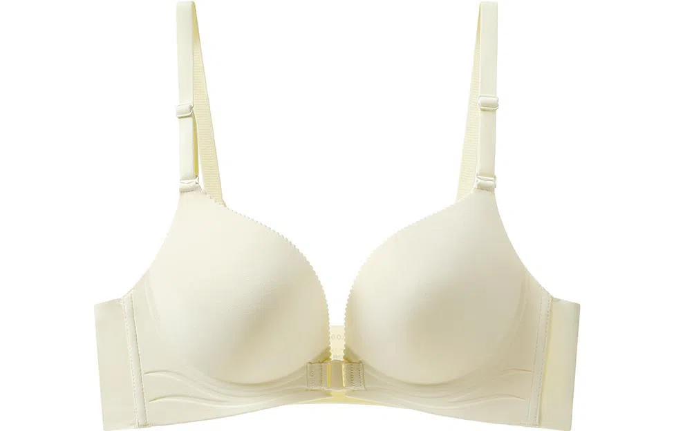 浪莎 上薄下厚舒适透气聚拢薄款无钢圈防下垂前扣文胸 女款