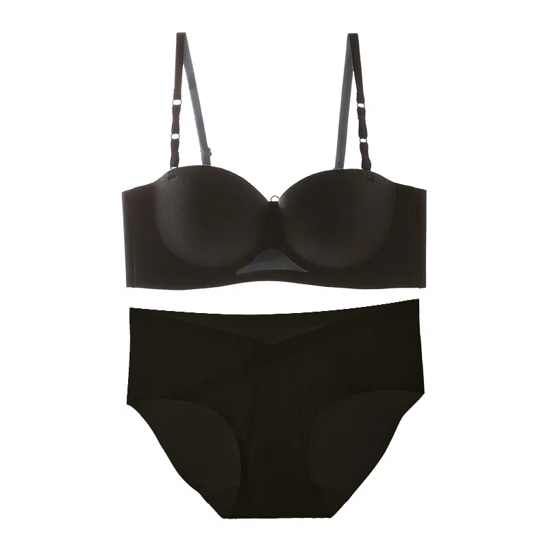 内在密码 小胸聚拢无痕半杯内衣女收副乳法式平胸显大文胸套装