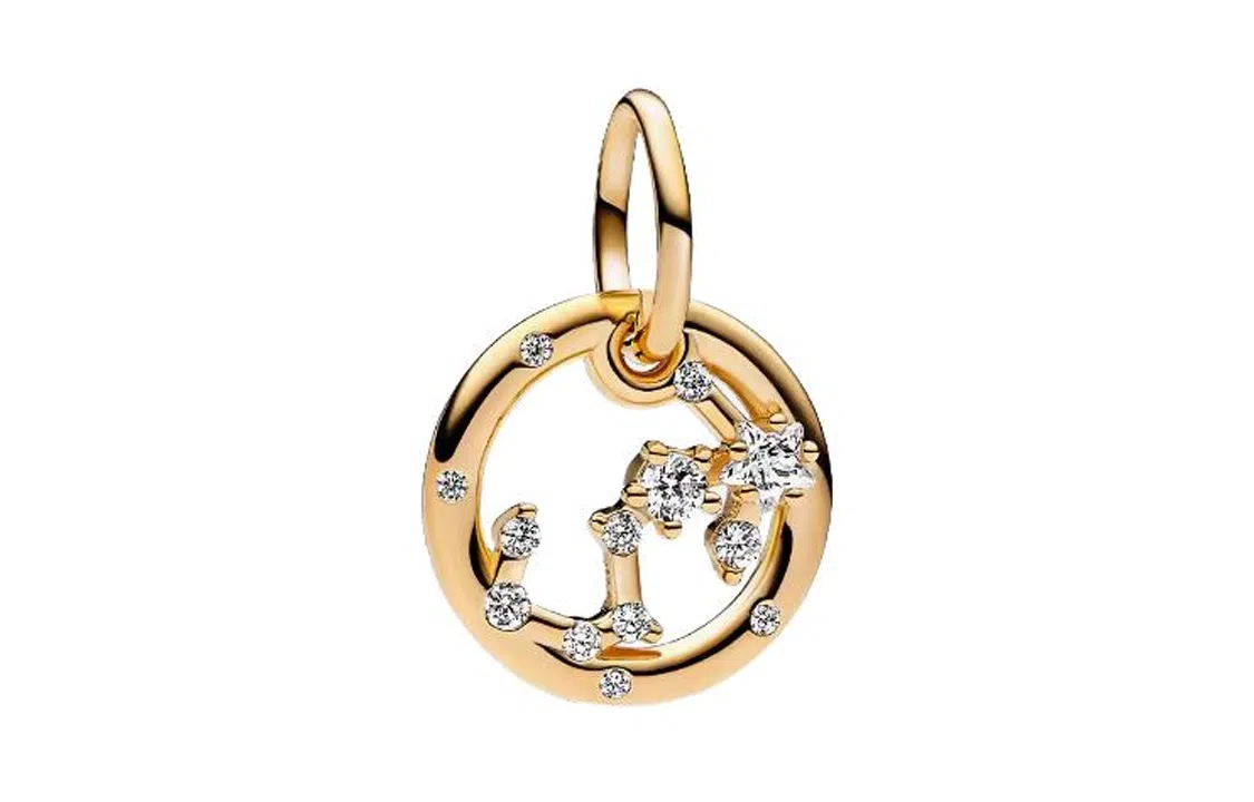Pandora Zodiac Pendant Gold