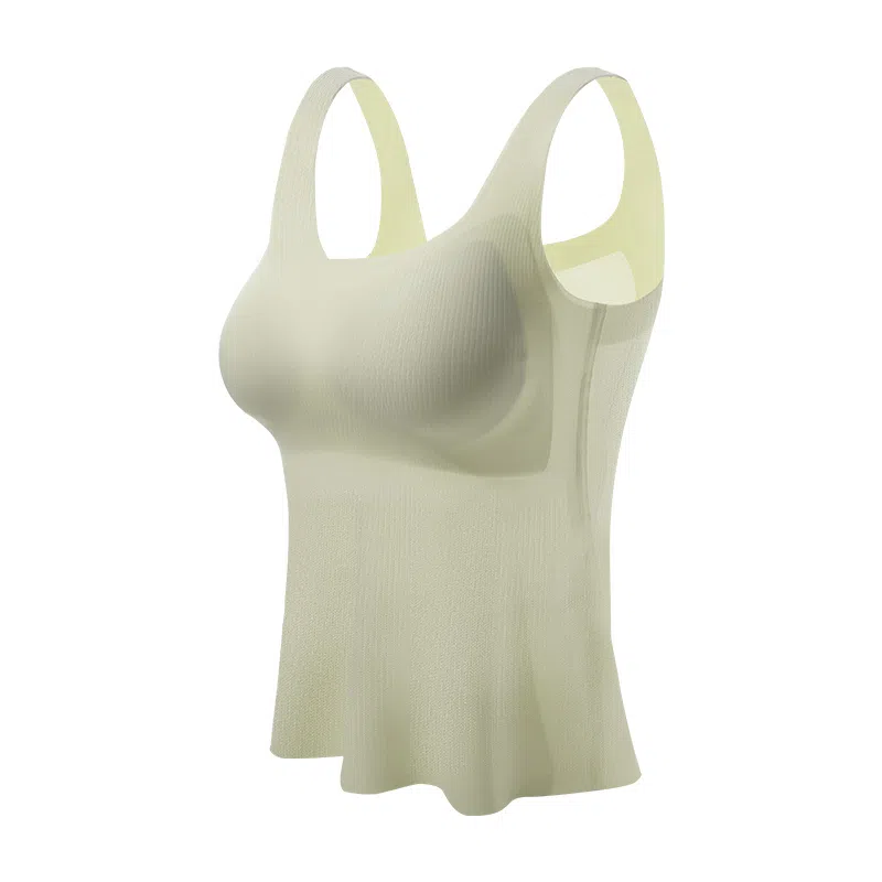 内在密码吊带背心式秋冬免穿文胸内衣女无痕内搭打底带胸垫螺纹方领美背