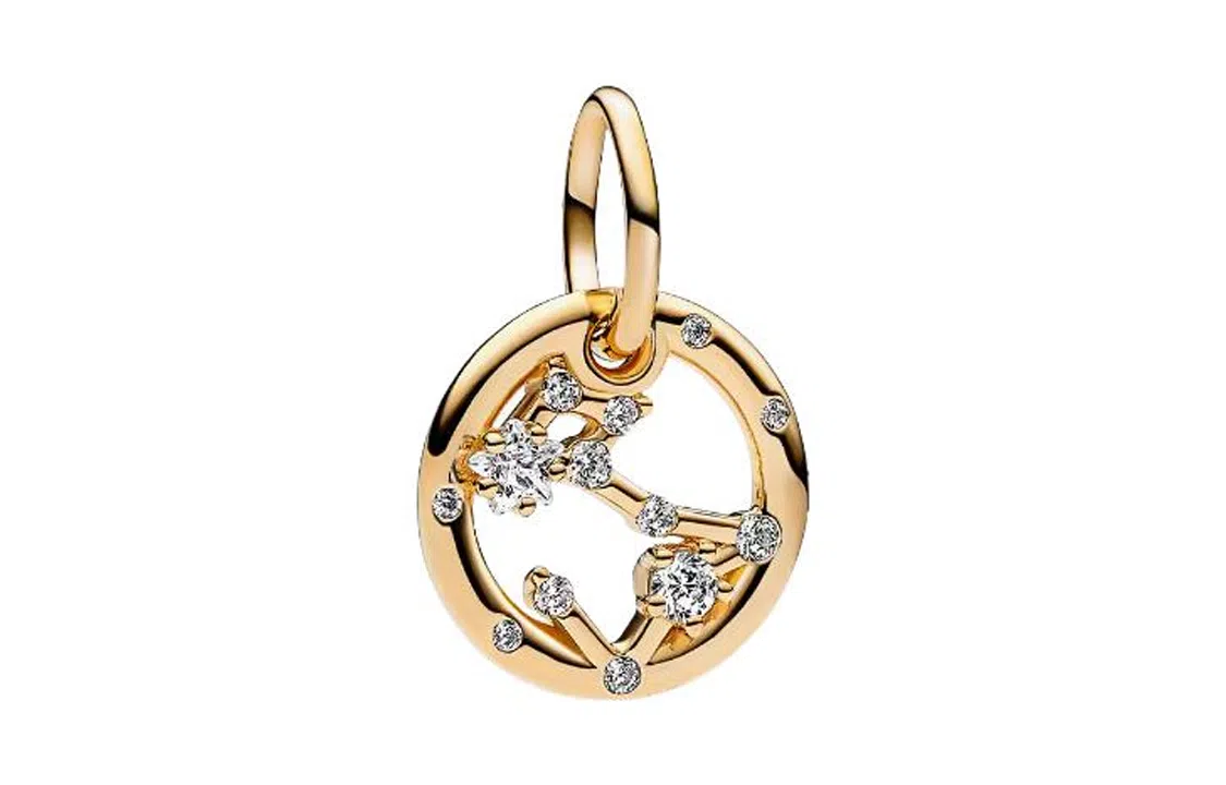 Pandora Zodiac Pendant Gold