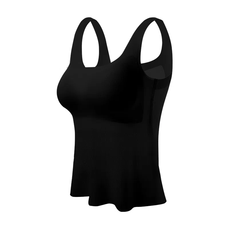 内在密码吊带背心式秋冬免穿文胸内衣女无痕内搭打底带胸垫螺纹方领美背