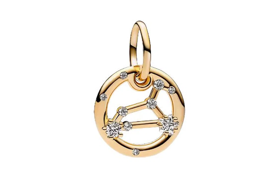 Pandora Zodiac Pendant Gold