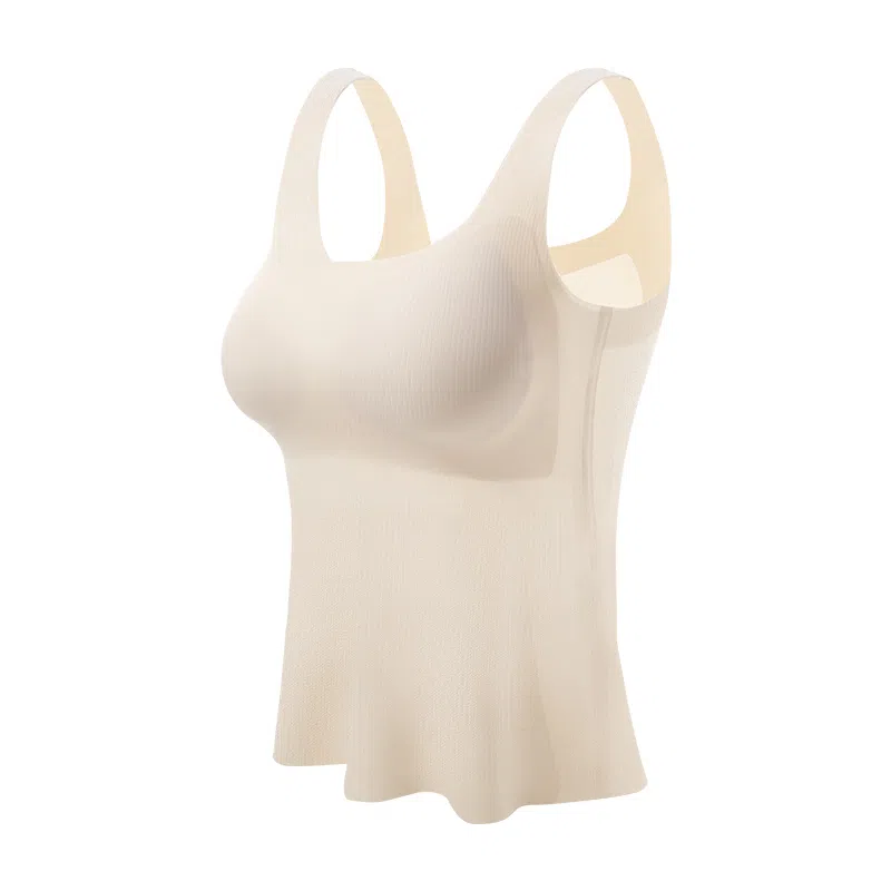 内在密码吊带背心式秋冬免穿文胸内衣女无痕内搭打底带胸垫螺纹方领美背
