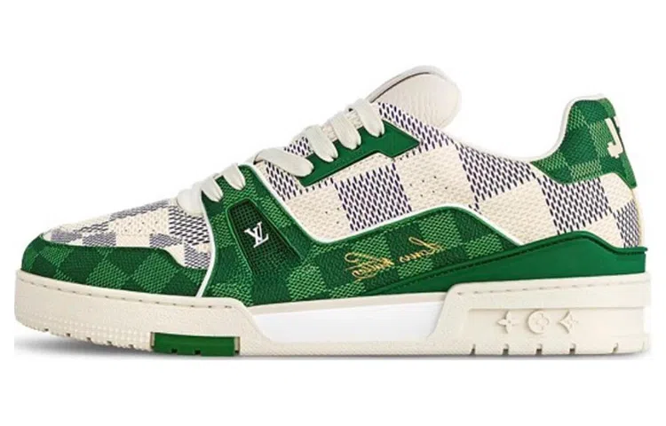 Louis Vuitton LV Trainer White Green