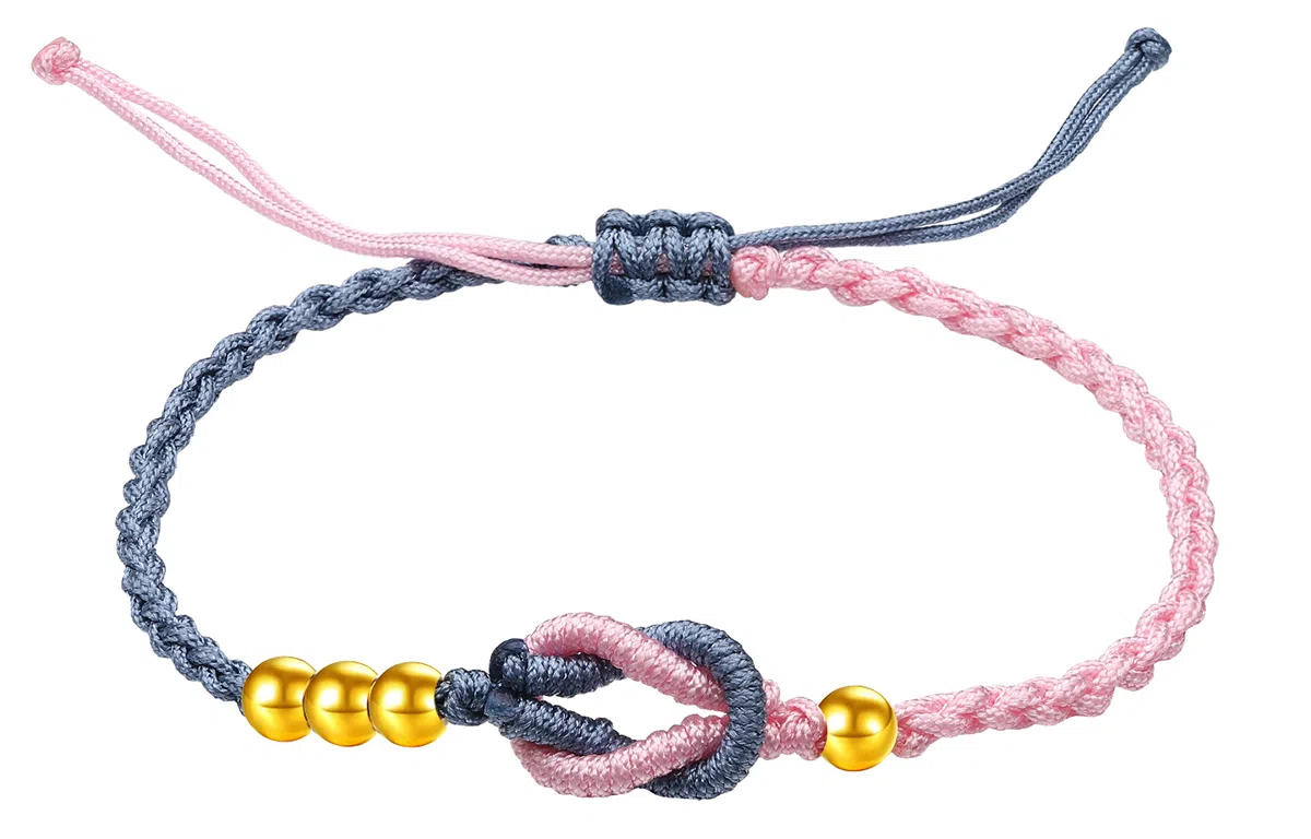 老庙 新中式国潮转运珠 足金 一口价 黄金手链 女款