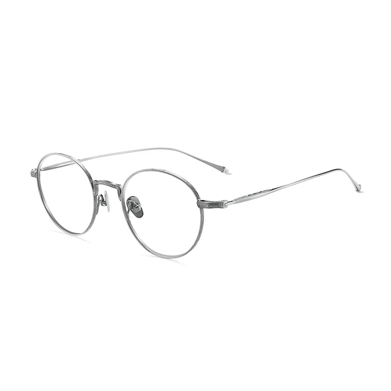 【联系客服可配度数】 佐川 复古日系 超轻细边韩版潮 素颜可配近视度数 纯钛 椭圆形 光学镜架 男女同款情侣款