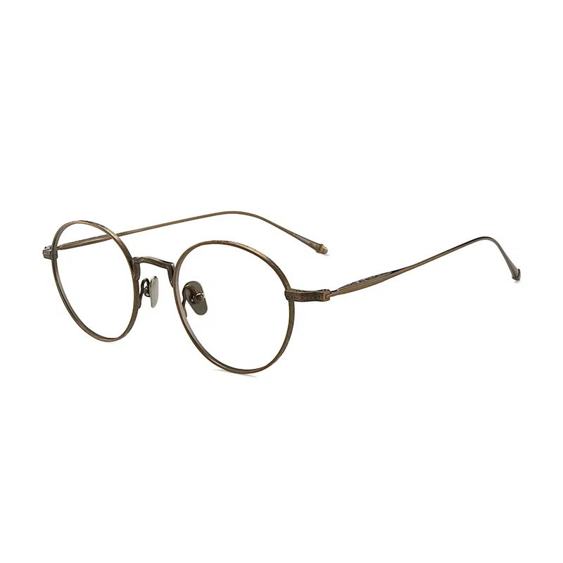 【联系客服可配度数】 佐川 复古日系 超轻细边韩版潮 素颜可配近视度数 纯钛 椭圆形 光学镜架 男女同款情侣款