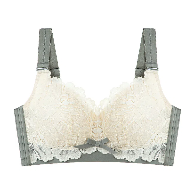 千奈美 大胸显小胸薄款全罩杯无钢圈防下垂收副乳文胸