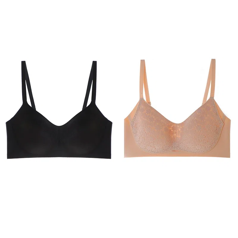 内在密码 两件装超薄款内衣女大胸显小胸全罩杯无痕聚拢收副乳显瘦透气文胸