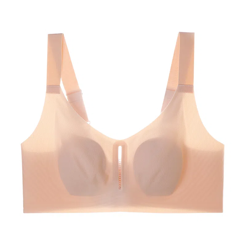 内在密码 透气兔耳杯内衣女大胸显小全罩杯无痕大码收副乳薄款文胸