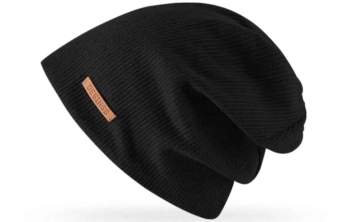 优幽兰 学生仿羊绒休闲韩版大头围显脸小纯色防风防寒针织加厚保暖高级感小众 绒线帽 男女同款情侣款