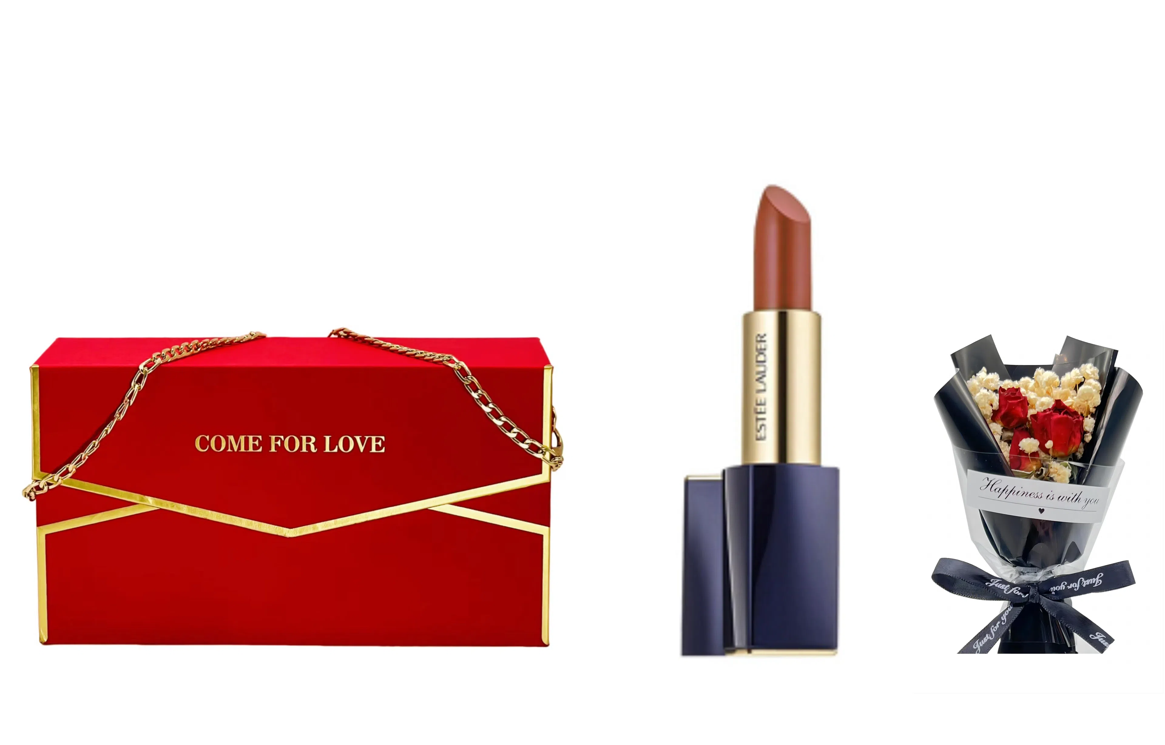 雅诗兰黛 口红+满天星+真爱至上礼盒 提升气色 补水 清洁