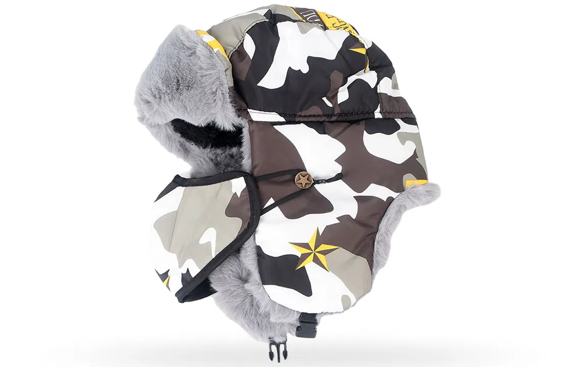 优幽兰 口罩一体 保暖滑雪 防风防寒户外骑车 涤纶 雷锋帽 男款