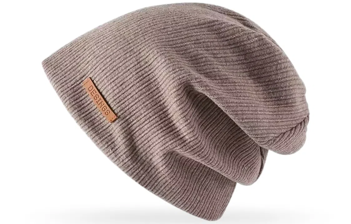 优幽兰 学生仿羊绒休闲韩版大头围显脸小纯色防风防寒针织加厚保暖高级感小众 绒线帽 男女同款情侣款