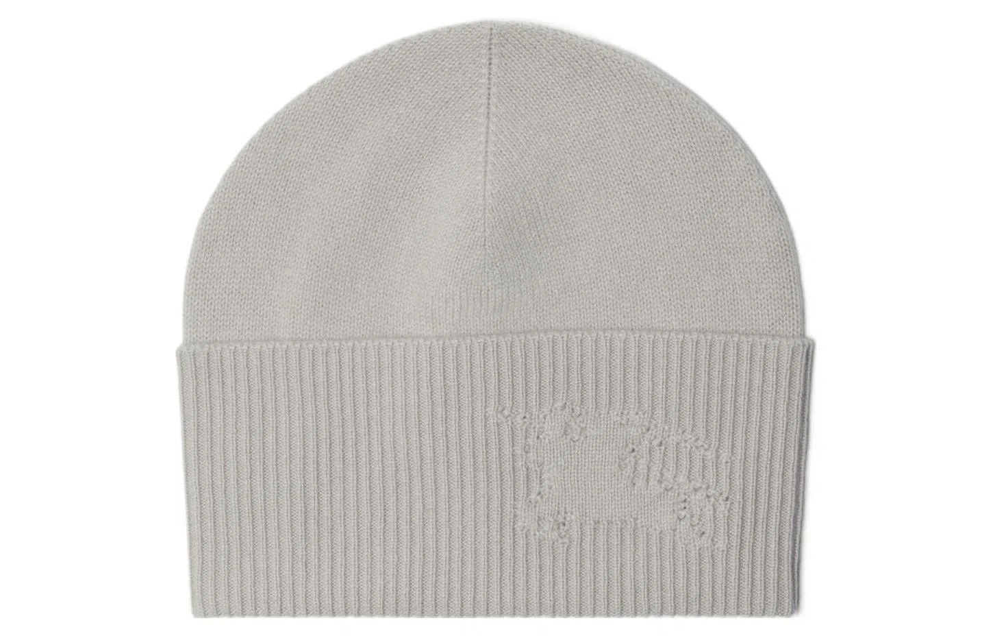 Burberry Equestrian Knight Logo Beanie Grey