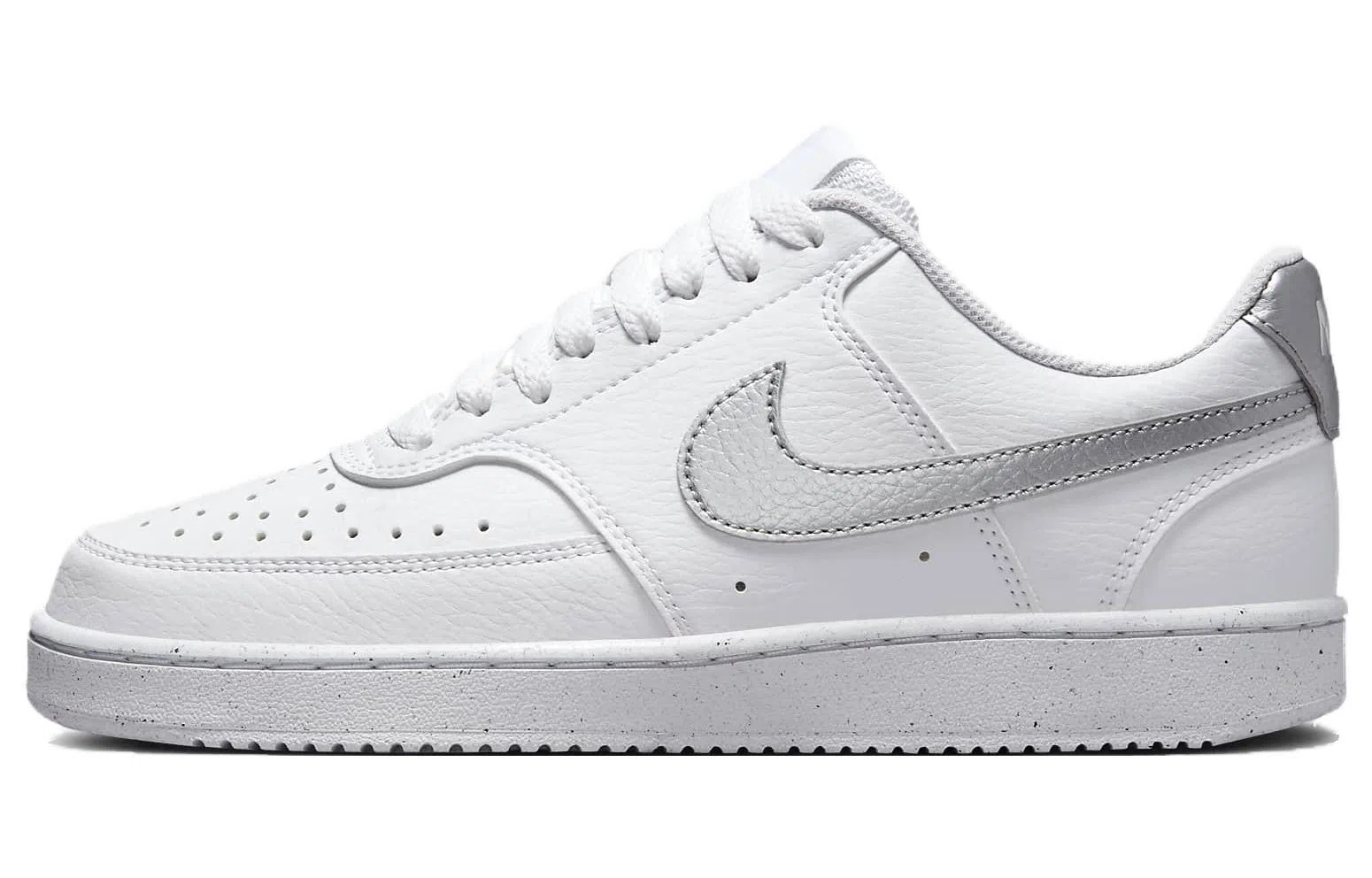 Nike Court Vision 1 Low Next Nature White Silver