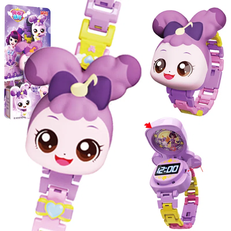 奇妙萌可 爱心萌可 电子发光手表创意 玩具