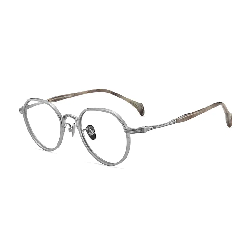 【联系客服可配度数】 佐川 潮大脸显瘦复古轻奢精致多边形 板材镜架纯钛 不规则形 光学镜架 男女同款情侣款