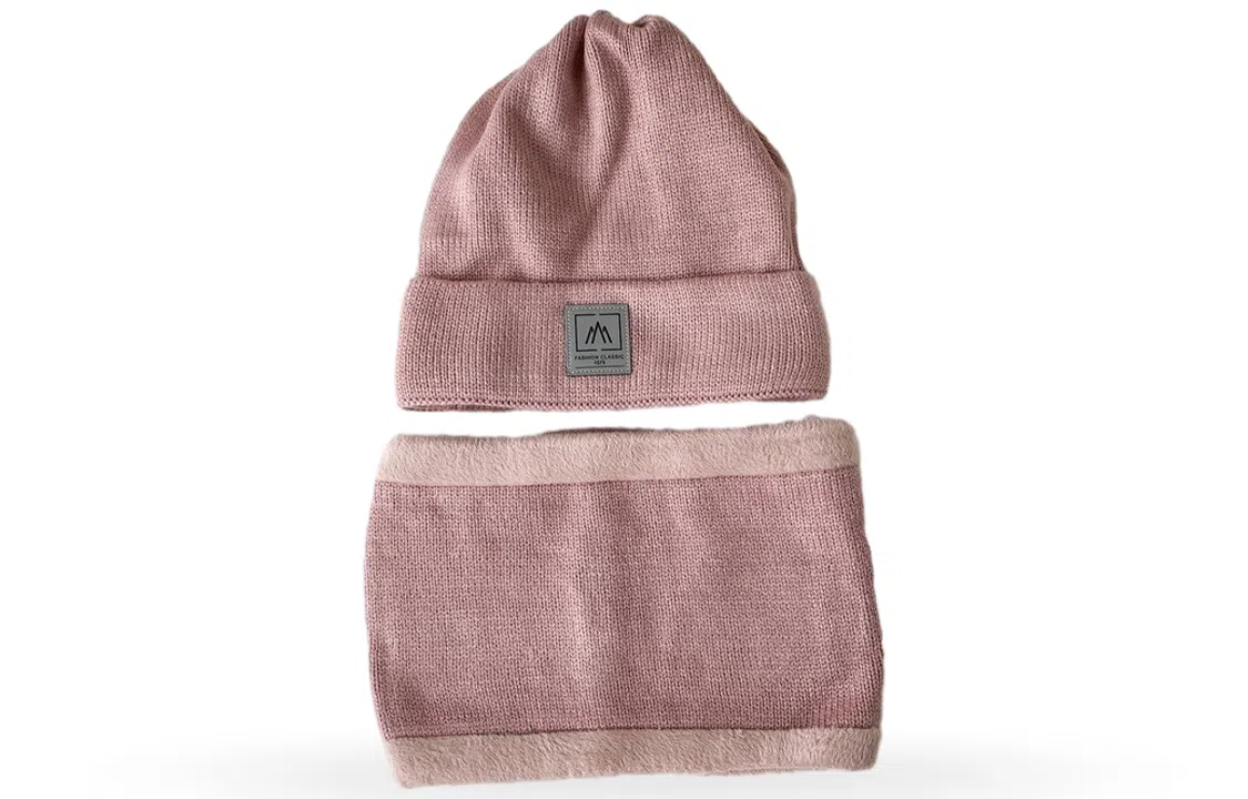 优幽兰 显脸小 一体针织 防风防寒加厚 保暖户外骑车 绒线帽 男女同款情侣款