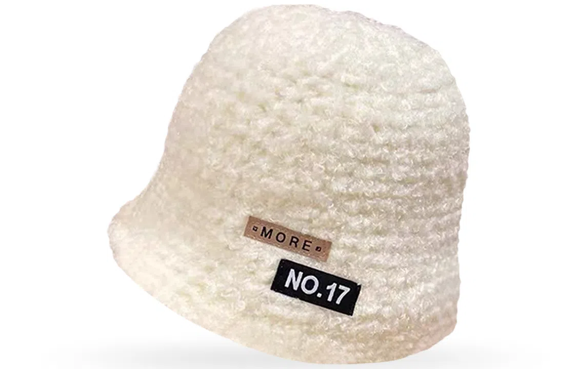 优幽兰 韩版显脸小 大头围 设计感毛边防风防寒护耳针织加厚保暖 渔夫帽 女款