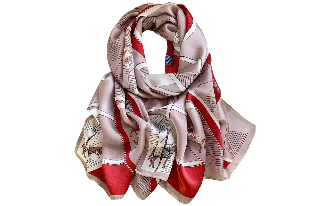 优幽兰 长条优雅精致气质 桑蚕丝 丝巾 女款 礼盒装